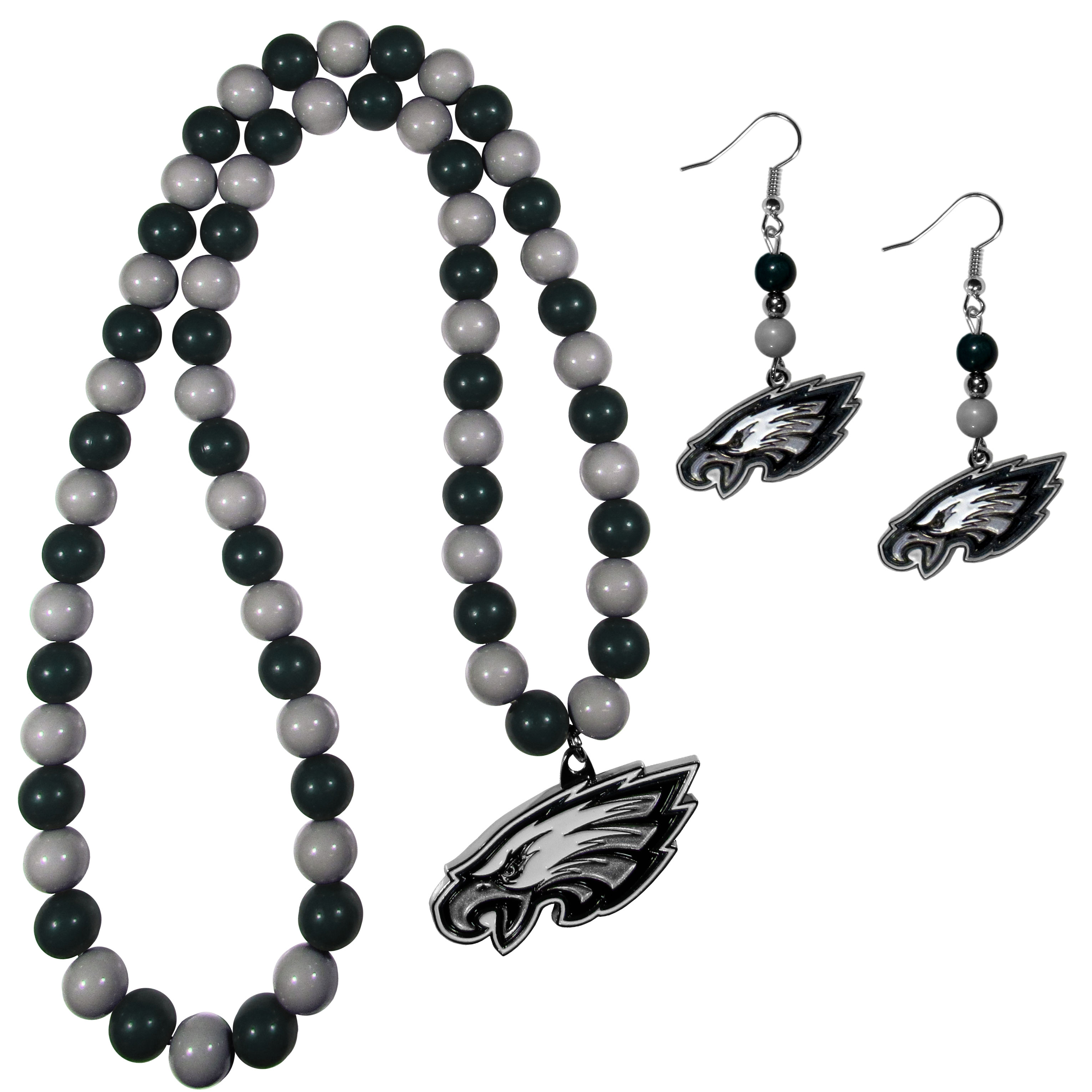 philadelphia eagles mardi gras beads